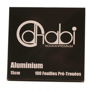 100 feuilles d'aluminium pré-trouées DAHBI