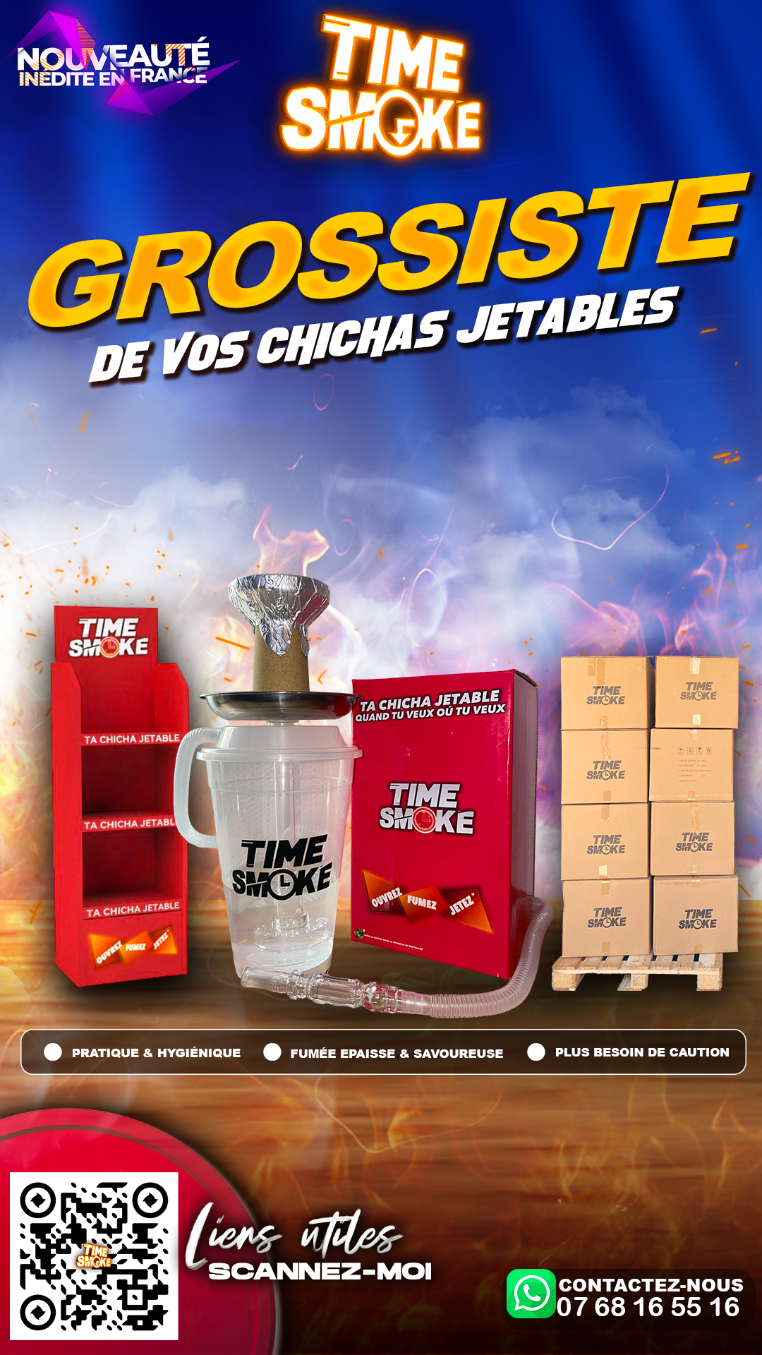 Grossiste chicha jetable