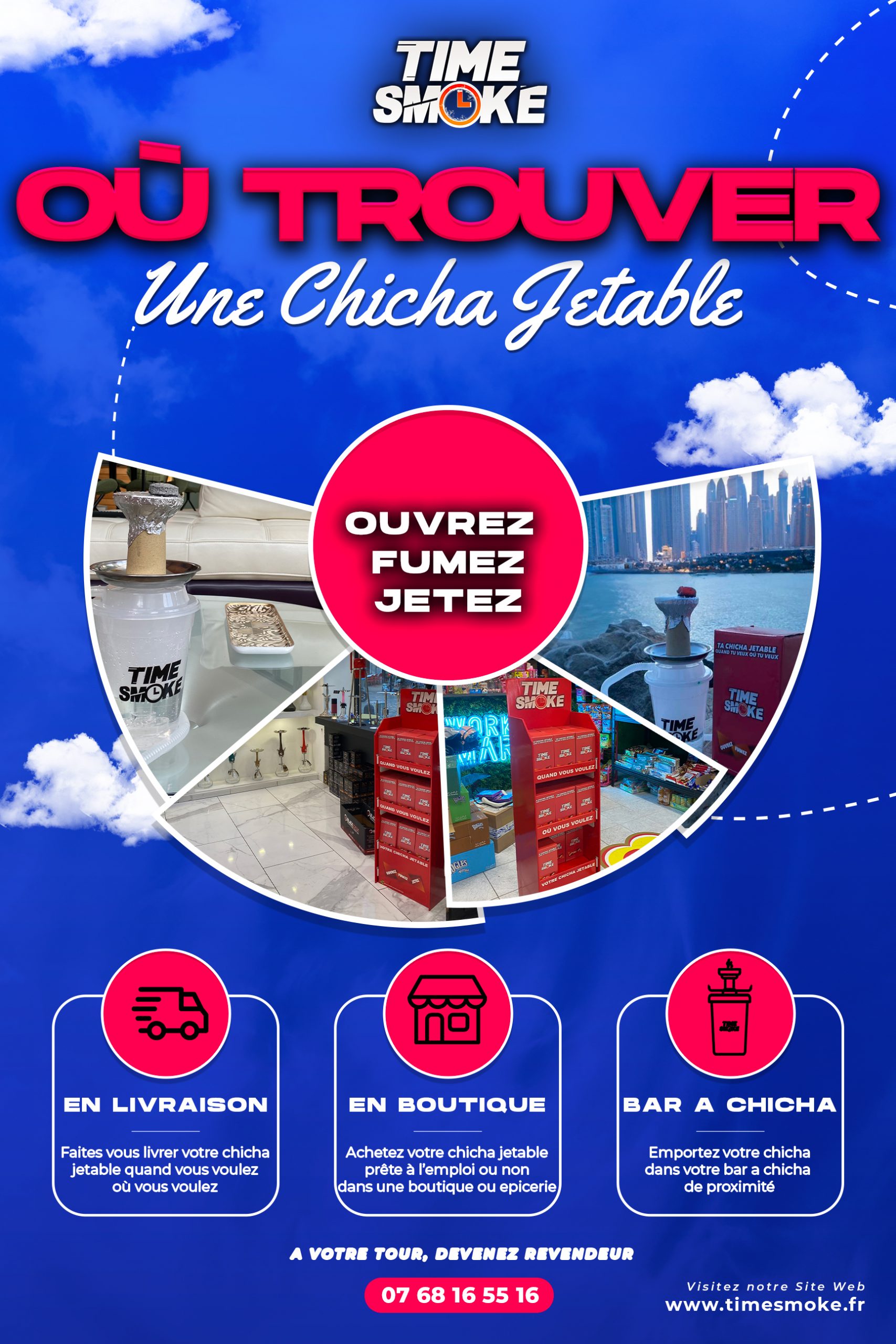 Où trouver chicha jetable